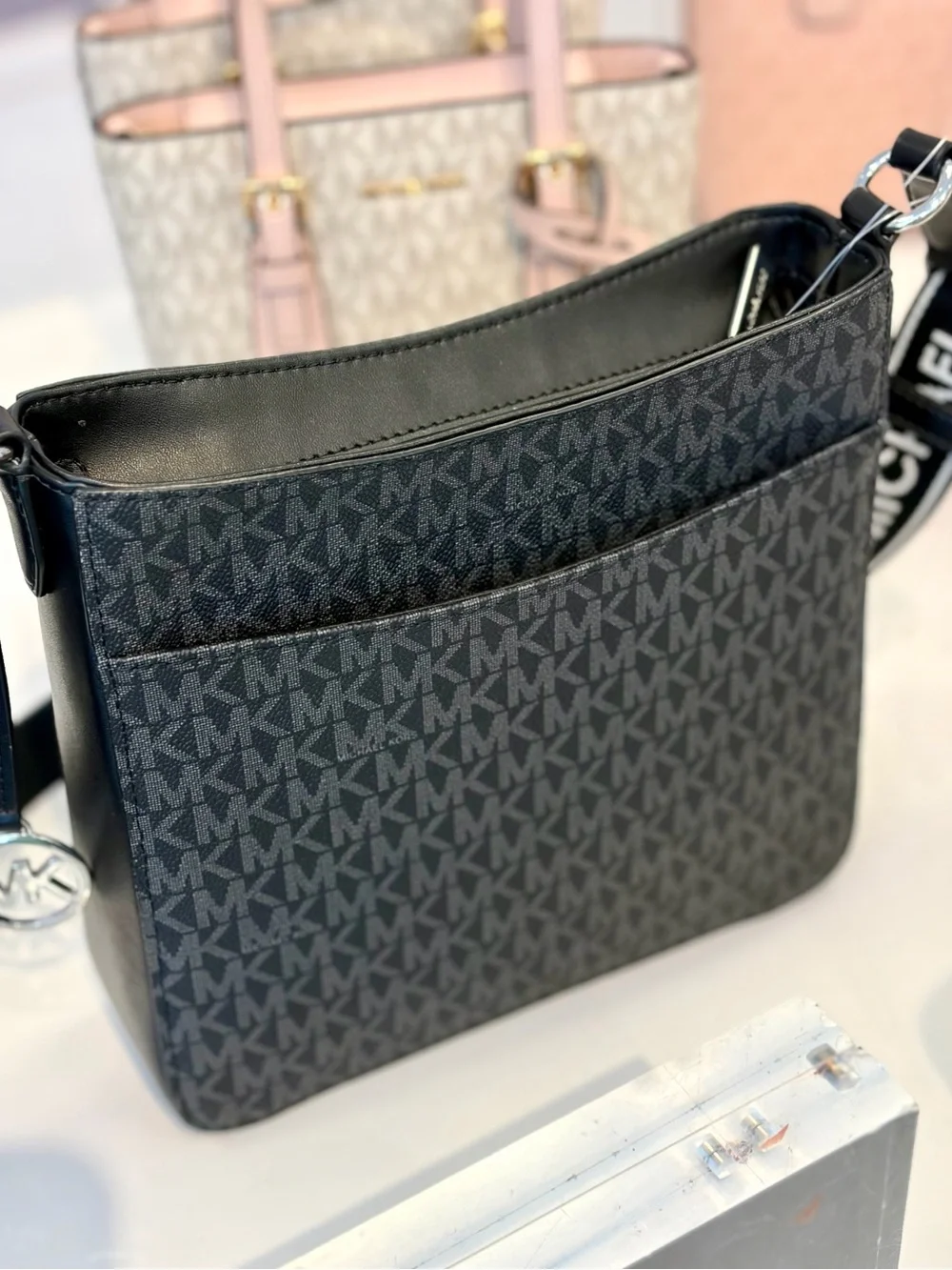Michael Kors Jet Set Travel Small Signature Logo Crossbody Messenger Bag